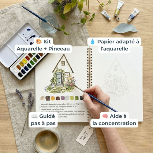 Carnet d'aquarelle Instant Créatif