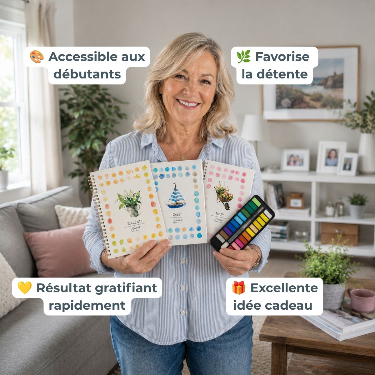 Carnet d'aquarelle Instant Créatif