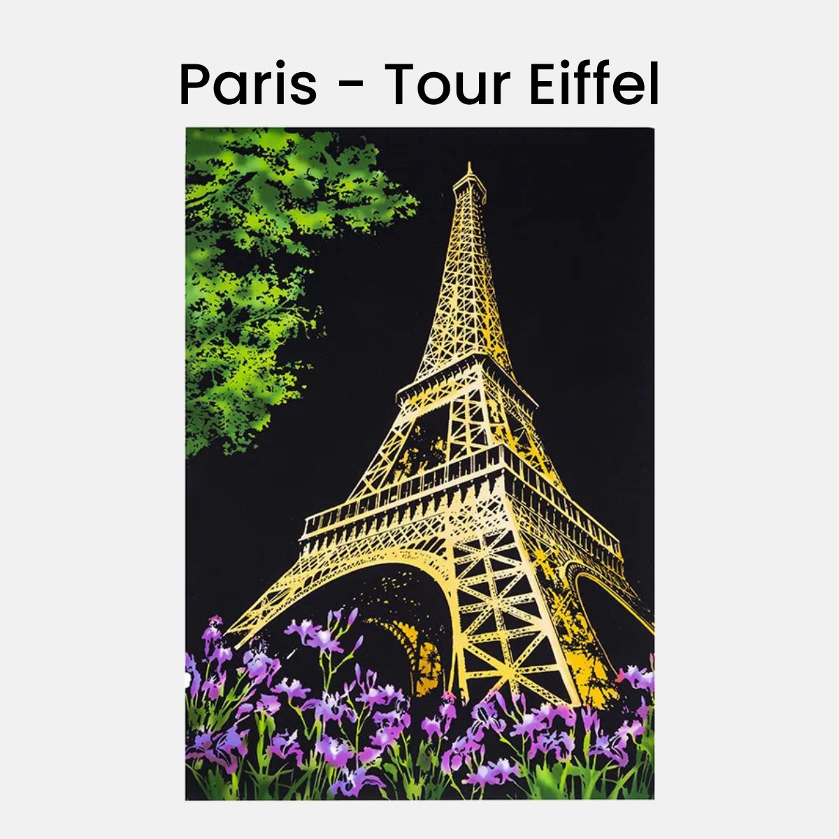 Peinture à gratter - format A3