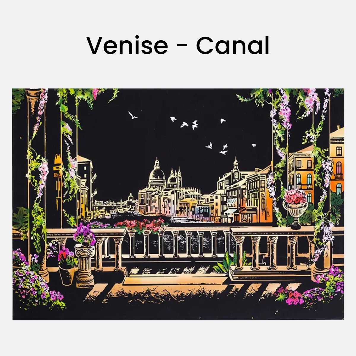 Peinture à gratter - format A3
